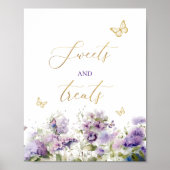 Butterfly kisses snoepjes trakteert bloemen Baby s Poster (Voorkant)