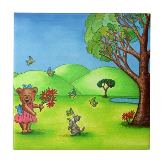 Butterfly Kisses Tegeltje (Voorkant)