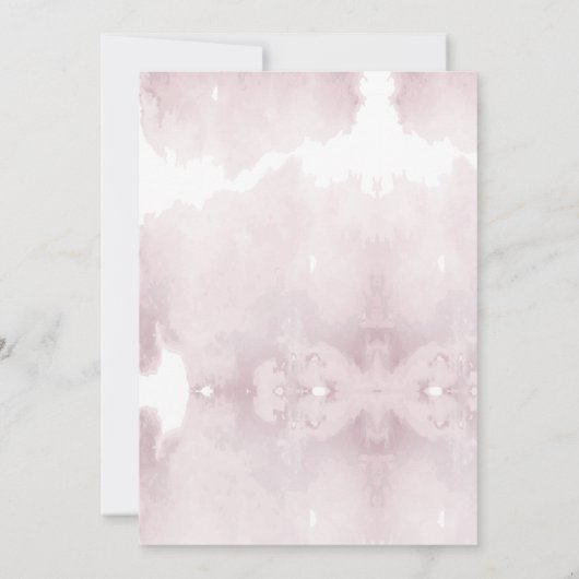 Butterfly Kisses Violet Flowers Baby shower Bedankkaart (Achterkant)