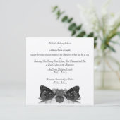 Butterfly Kisses Wedding Kaart (Staand voorkant)