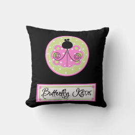 Butterfly Kisses Welcome American Mo Jo Pillow Kussen