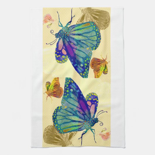 Butterfly Kitchen Tea Towel Theedoek (Verticaal)