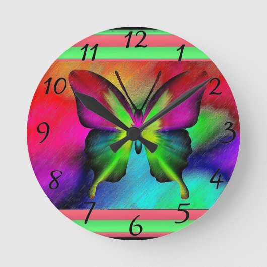 Butterfly-klok Ronde Klok (Voorkant)