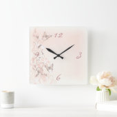 Butterfly-klok Vierkante Klok (Huis)