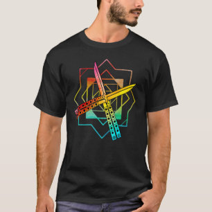 Butterfly Knife Balisong Quote 1 T-shirt