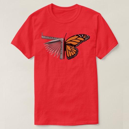 Butterfly Knife T-shirt (Design voorkant)