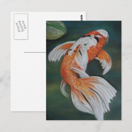 Butterfly Koi Fish Art Briefkaart (Voorkant / Achterkant)