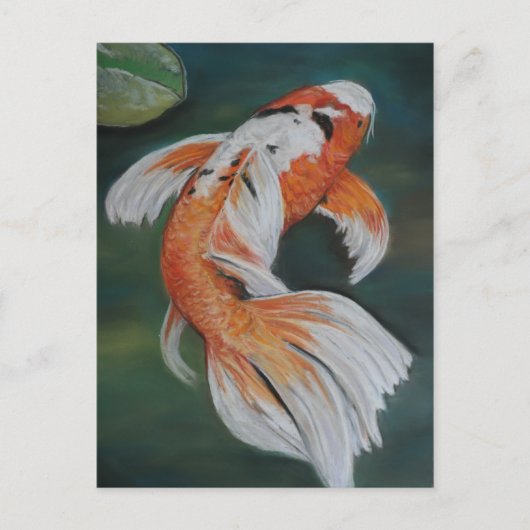 Butterfly Koi Fish Art Briefkaart (Voorkant)