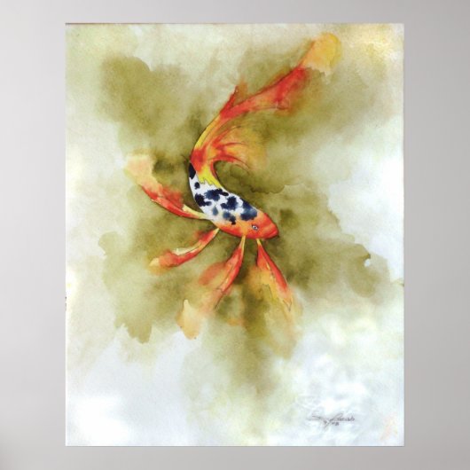 Butterfly Koi Fish Print (Voorkant)