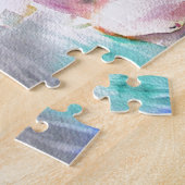 Butterfly Koi waterverf Japanse viskunst Legpuzzel (Zijkant)