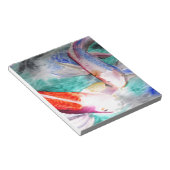 Butterfly Koi waterverf Japanse viskunst Notitieblok (Schuin)