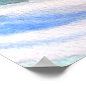 Butterfly Koi Waterverf schilder Japanse vis Poster (Hoek)