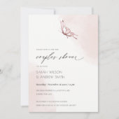 BUTTERFLY-KOPPELS VAN DE BLUSH WATERVERF WINKELEN BEDANKKAART (Voorkant)