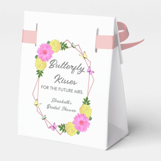 Butterfly kussen voor de toekomst Mrs Vrijgezellen Bedankdoosjes (Achterkant)
