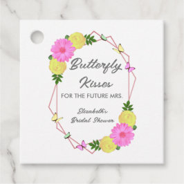 Butterfly kussen voor de toekomst Mrs Vrijgezellen Bedankjes Labels