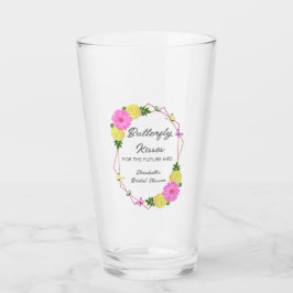 Butterfly kussen voor de toekomst Mrs Vrijgezellen Glas