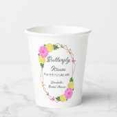 Butterfly kussen voor de toekomst Mrs Vrijgezellen Papieren Bekers (Voorkant)