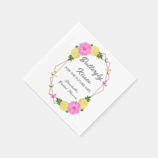 Butterfly kussen voor de toekomst Mrs Vrijgezellen Servet (Hoek)