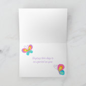 Butterfly kust verjaardag kaart (Binnen)