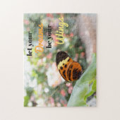 Butterfly "Laat je dromen" Quote Puzzle Legpuzzel (Verticaal)