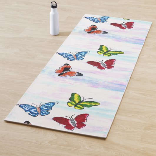 "Butterfly Label" Yoga Mat (In situ)