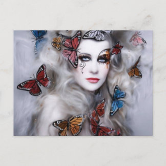 Butterfly Lady Briefkaart