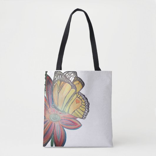 Butterfly landing beautiful tote bag (Voorkant)