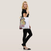 Butterfly landing beautiful tote bag (Op model)