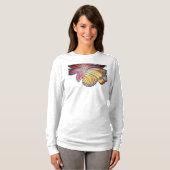 Butterfly landing on a flower t-shirt (Voorkant volledig)
