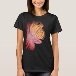 Butterfly landing on flower beautiful t-shirt