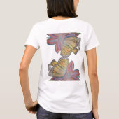 Butterfly landing on flower beautiful t-shirt (Achterkant)