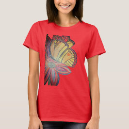 Butterfly landing on flower beautiful t-shirt