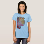 Butterfly landing on flower beautiful t-shirt (Voorkant volledig)
