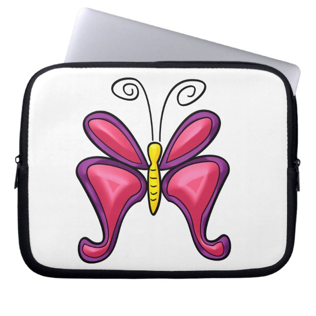 Butterfly Laptop Sleeve (Voorkant)