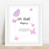 Butterfly \ Late night diapers game Poster