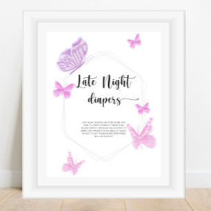 Butterfly \ Late night diapers game Poster