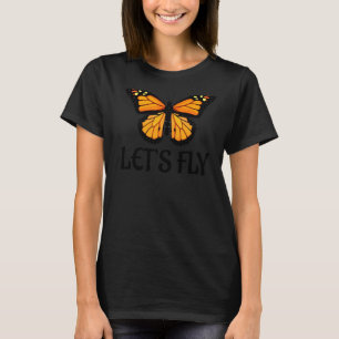 Butterfly Laten we vliegen Mandala Yoga Dream Catc T-shirt