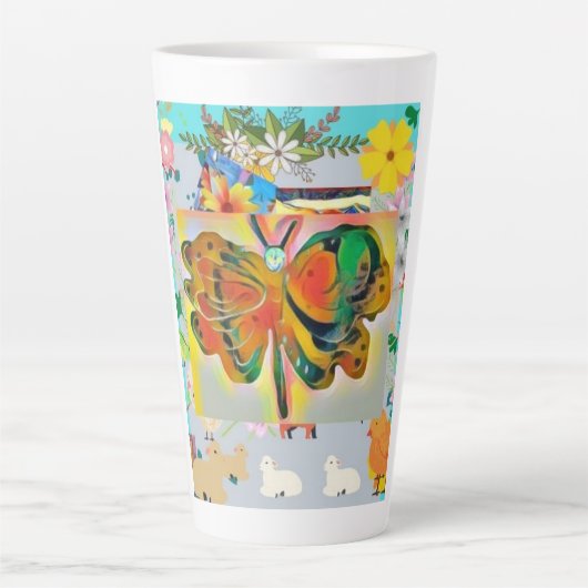 Butterfly Latte Mok (Voorkant)