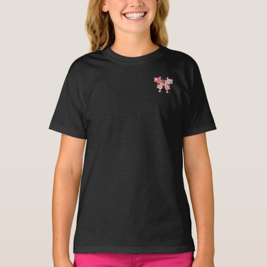 Butterfly Lavender Kimono Pattern T-shirt (Voorkant)