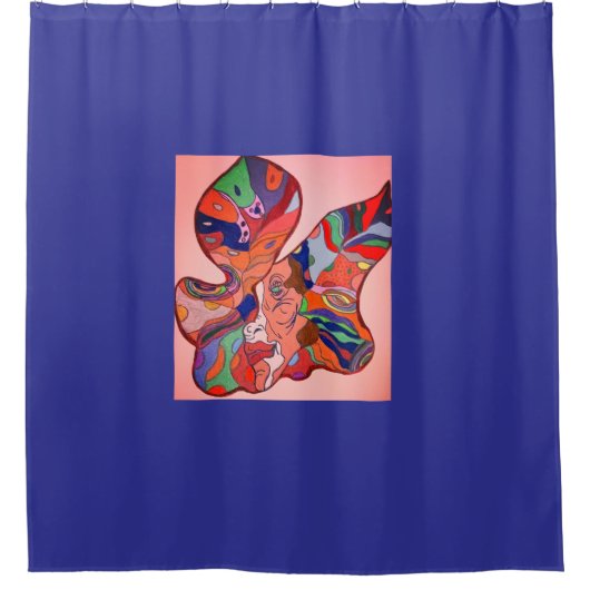 Butterfly Leaf Portrait Douchegordijn (Voorkant)