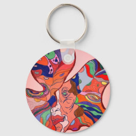 Butterfly Leaf Portrait Keychain