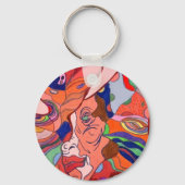 Butterfly Leaf Portrait Keychain (Achterkant)