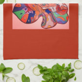 Butterfly Leaf Portrait Kitchen Towel Theedoek (Gevouwen)