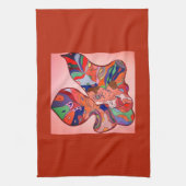Butterfly Leaf Portrait Kitchen Towel Theedoek (Verticaal)