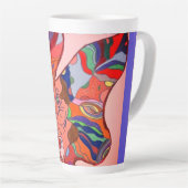 Butterfly Leaf Portrait Large Mug Latte Mok (Rechterhoek)