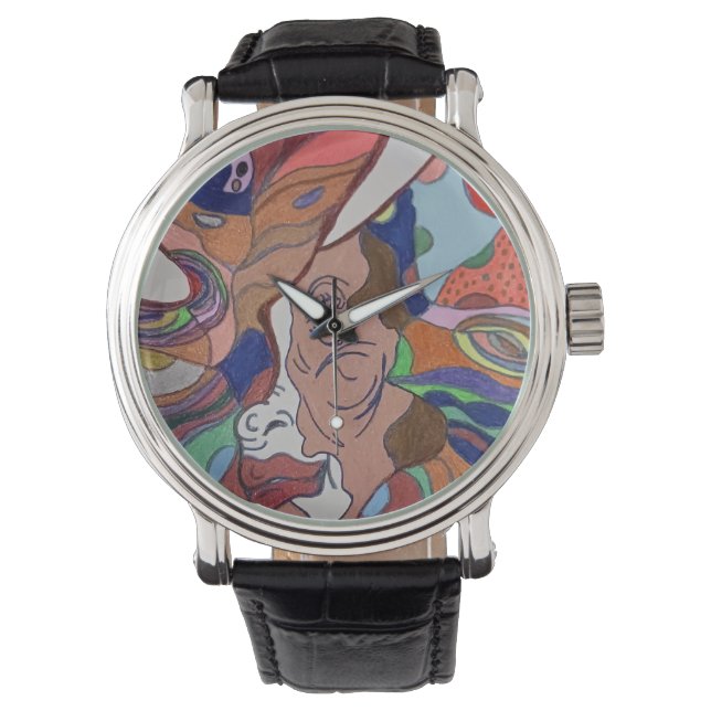 Butterfly Leaf Portrait Watch Horloge (Voorkant)