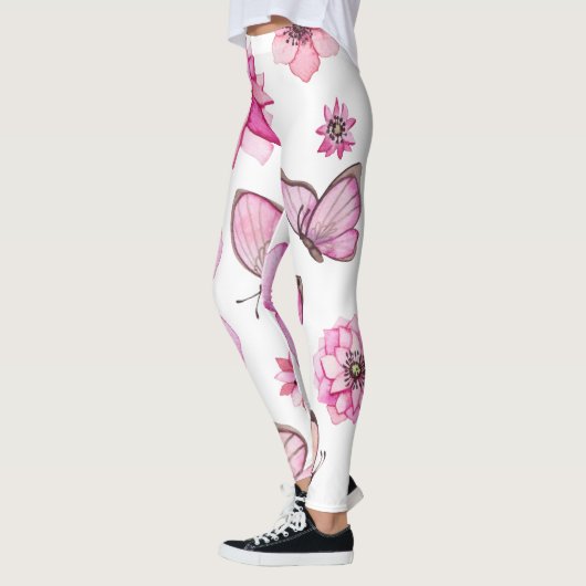 Butterfly leggings voor vrouwen | vlinderpatroon (Links)