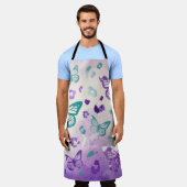 Butterfly Leiopard Paars Grey Schort (Gedragen)