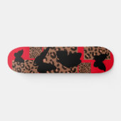 BUTTERFLY LEOPARD/CHEETAH PRINT SKATEBOARD (Horizontaal)