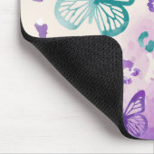 Butterfly Leopard Paars wit Muismat (Hoek)